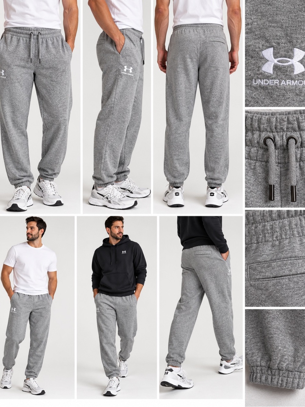 Under Armour Men’s Heather Gray Fleece Joggers